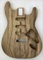 Preview: Body Black Korina Prime Strat 1-pc - shaped & sanded